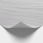 Abstracte gebogen golven in witte tinten cadeaupapier (Hoek)