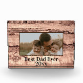 Abstracte gebrande sienna marmer graniet gepersona fotoblokken (Voorkant)