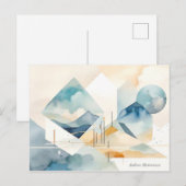 Abstracte geest briefkaart (Voorkant / Achterkant)