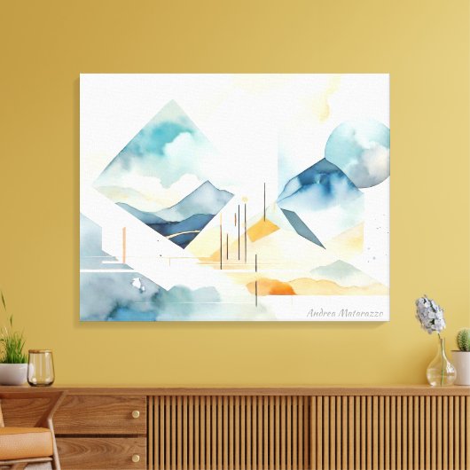 Abstracte geest canvas afdruk (Insitu (Woonkamer))