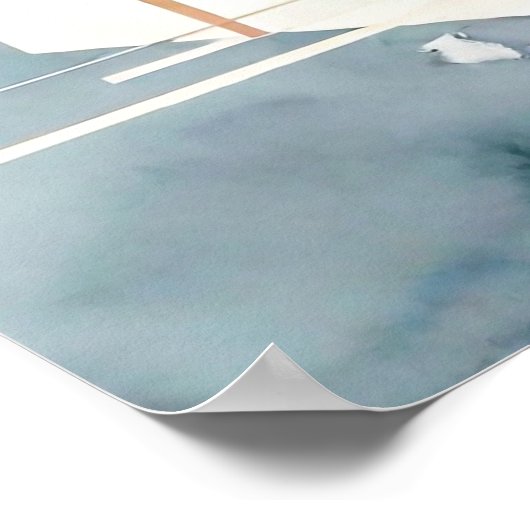 Abstracte geest poster (Hoek)