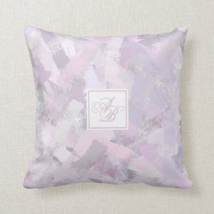 Abstracte gekleurde penseelstreken, structuur Drij Kussen