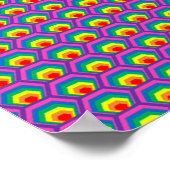 Abstracte gekleurde vormen poster (Hoek)