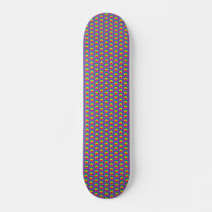 Abstracte gekleurde vormen skateboard