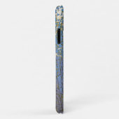 abstracte gekraakte blauwe verf Case-Mate iPhone case (Achterkant/rechts)