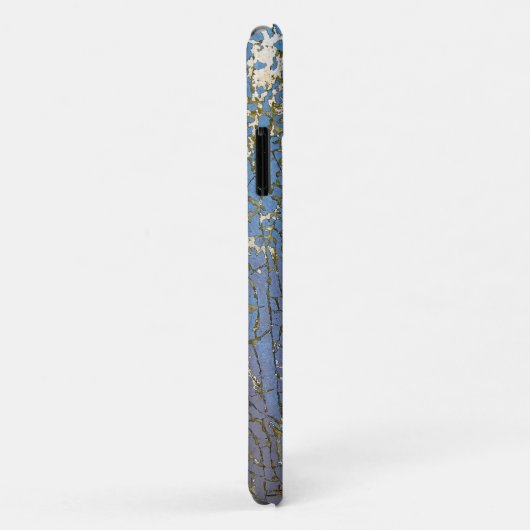 abstracte gekraakte blauwe verf Case-Mate iPhone case (Achterkant/rechts)