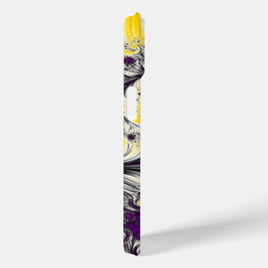 Abstracte gele fractale kunst Case-Mate iPhone case (Achterkant / Rechts)