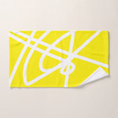 Abstracte gele kunst bad handdoek (Handdoek)