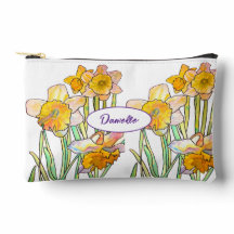 Abstracte gele narcis bloem watercolor meisjes
