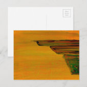 Abstracte gele post Kaart (Voorkant / Achterkant)