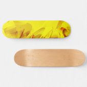 Abstracte Gele Vonk Skateboard (Horizontaal)