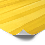 Abstracte gele Waterverf Kunst Poster (Hoek)