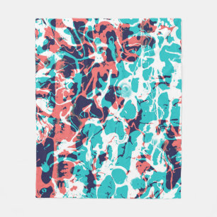 Abstracte gemarmerde papieren kunstachtergrond fleece deken