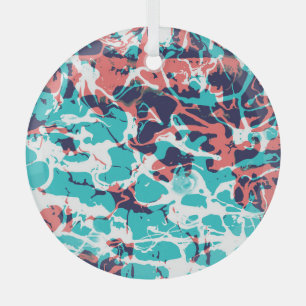 Abstracte gemarmerde papieren kunstachtergrond glas ornament