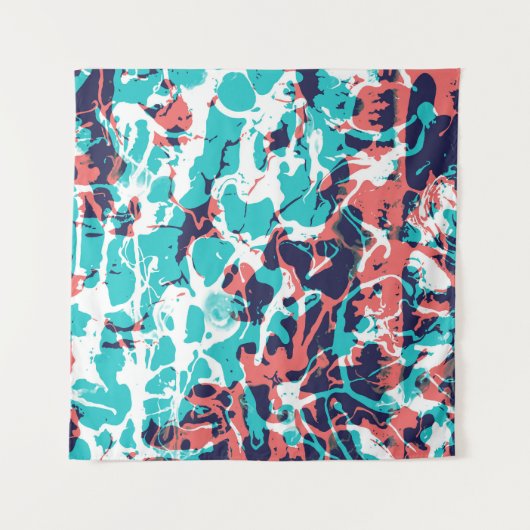 Abstracte gemarmerde papieren kunstachtergrond wandkleed (Voorkant (horizontaal))