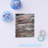 Abstracte gemarmerde verf met matig roos goudverf flyer (Enkel)