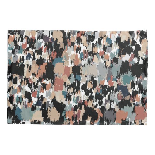 Abstracte gemottled Camo Kussensloop (Achterkant-Links)