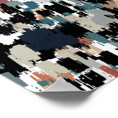 Abstracte gemottled Camo Poster (Hoek)