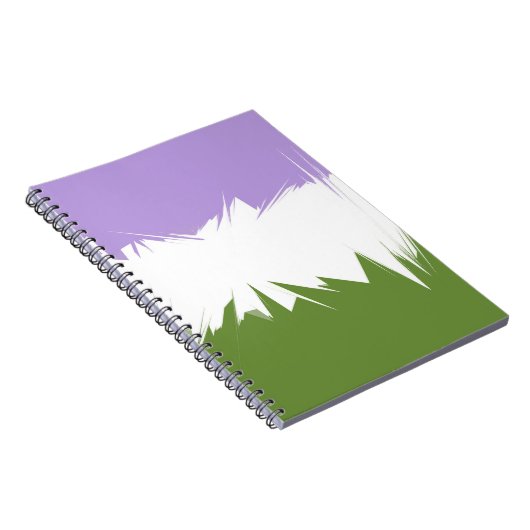 Abstracte Genderqueer Pride Flag Notitieboek (Rechterzijde)