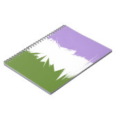 Abstracte Genderqueer Pride Flag Notitieboek (Linkerzijde)