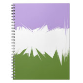 Abstracte Genderqueer Pride Flag Notitieboek (Voorkant)