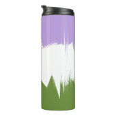 Abstracte Genderqueer Pride Flag Thermosbeker (Geroteerd rechts)
