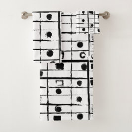 abstracte geometrie bad handdoek