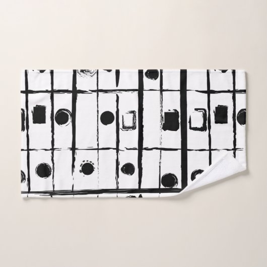 abstracte geometrie bad handdoek (Handdoek)