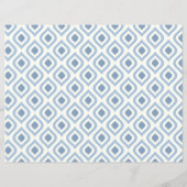 Abstracte geometrie, blauw en gebroken wit (Achterkant)