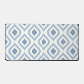 Abstracte geometrie, blauw en gebroken wit bureaumat (Voorkant)