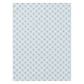 Abstracte geometrie, blauw en gebroken wit tafelkleed (Voorkant)