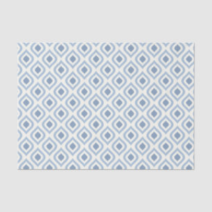 Abstracte geometrie, blauw en gebroken wit tissuepapier