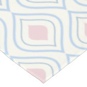 Abstracte geometrie, blauw, roze en gebroken wit tafelkleed (Gekanteld)