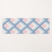 Abstracte geometrie, blauw, roze en gebroken wit yogamat (Voorkant (horizontaal))