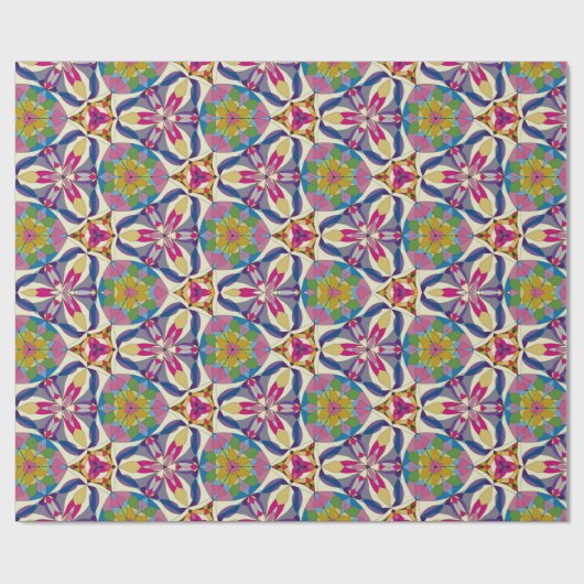 Abstracte geometrie cadeaupapier (Vlak)