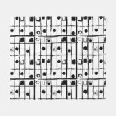 abstracte geometrie fleece deken (Voorkant (Horizontaal))