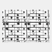 abstracte geometrie inpakpapier vel (Voorkant)