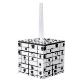 abstracte geometrie kubus ornament (Achter hoekig)