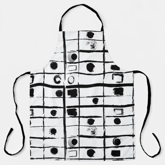 abstracte geometrie schort (Voorkant)