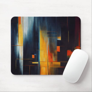 Abstracte geometrie van stadslichten muismat