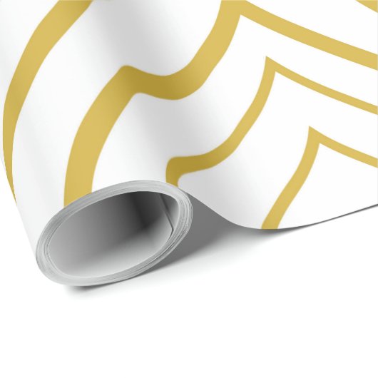 Abstracte geometrie, wit en goud cadeaupapier (Rol Hoek)