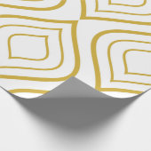 Abstracte geometrie, wit en goud cadeaupapier (Hoek)