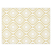Abstracte geometrie, wit en goud tafelkleed (Voorkant (Horizontaal))