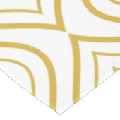 Abstracte geometrie, wit en goud tafelkleed (Gekanteld)