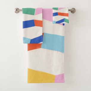 Abstracte geometrisch Chevron-patroon Bad Handdoek