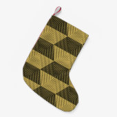 Abstracte geometrische achtergrond. Hexagonal mesh Kleine Kerstsok (Voorkant (Hangend))