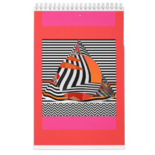 Abstracte geometrische agenda kalender