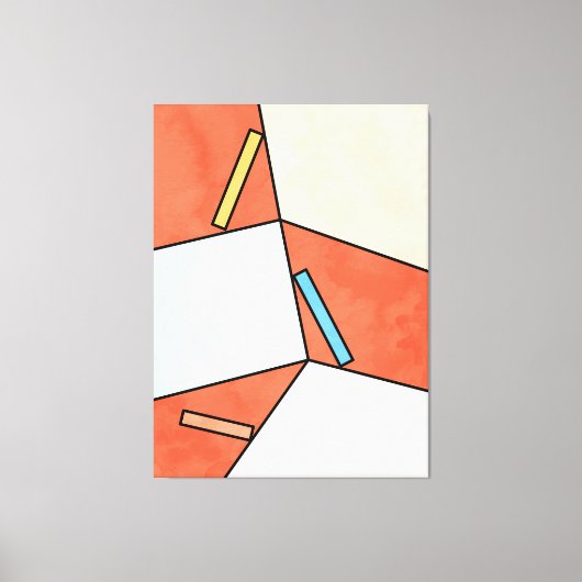 Abstracte geometrische art. 10, Illustratieminimum Canvas Afdruk (Voorkant)
