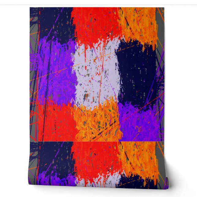 Abstracte Geometrische Behang (Afrollen)