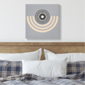 Abstracte geometrische bogen canvas afdruk (Insitu (Slaapkamer))